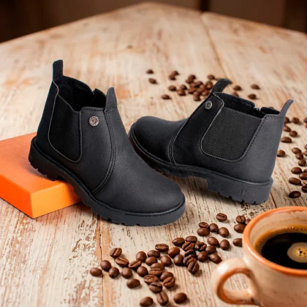 Bota Coturno Infantil Menino Kidy Max Preto Jequinha Inverno SKU:03100950007-22