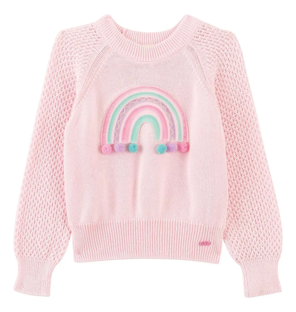 Blusão em tricot 100% algodão kukiê ref: 87237