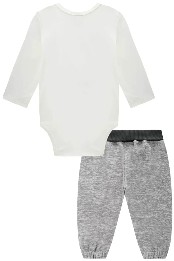 Conjunto de body em cotton e calça jogger em soft melange Luc boo ref: 92066 - Imagem 2