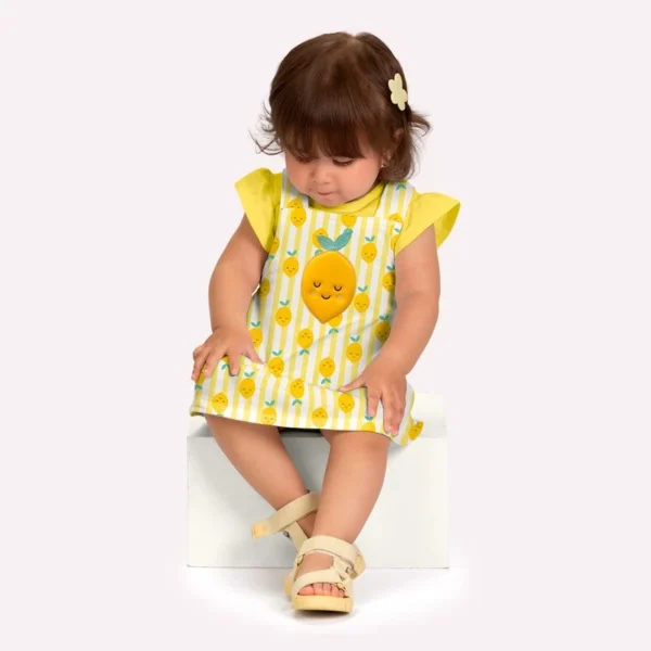 Conjunto bebê menina bordado kyly ref: 1001934