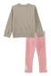 Conjunto de Blusão em Big Waffle e Calça Legging em Molecotton 92234 Kukiê Bebê Menina - Imagem 2