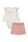 Conjunto de Body em Cotton e Shorts em Cotton Jeans 91960 Kukiê Bebê Menina - Imagem 2