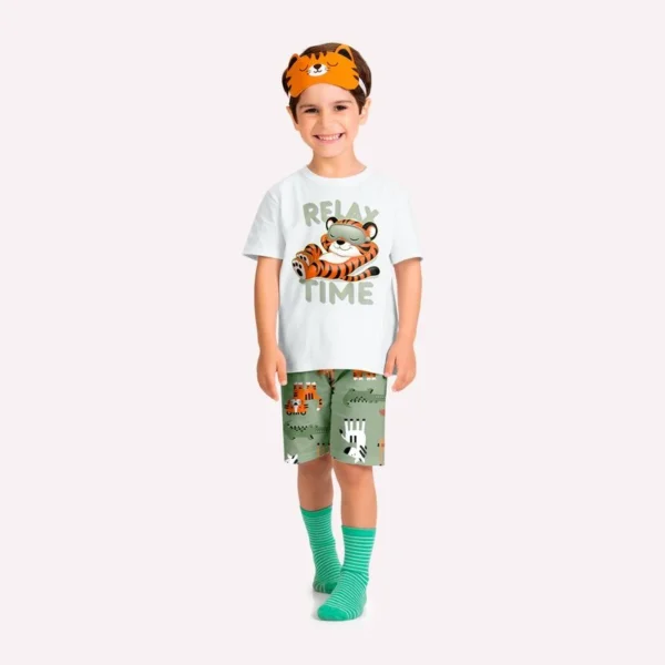 Pijama infantil menino com mascara Kyly ref 1001977