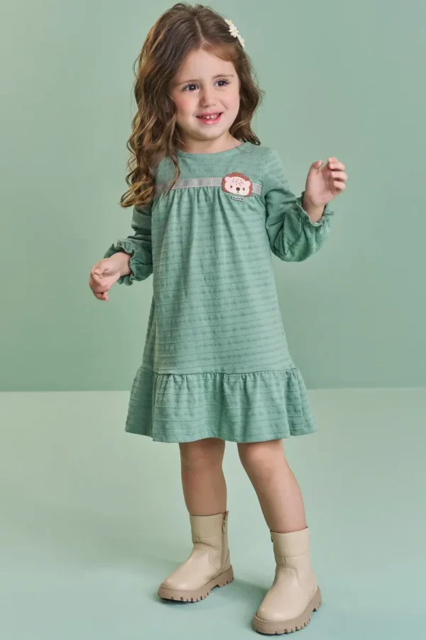 Vestido em Malha textura kukie ref: 90268